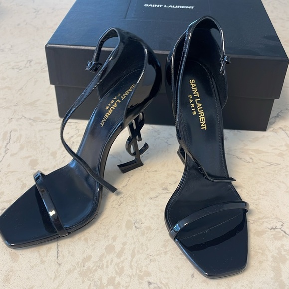 Saint Laurent OPYUM SANDALS IN PATENT LEATHER 38 - Picture 6 of 8